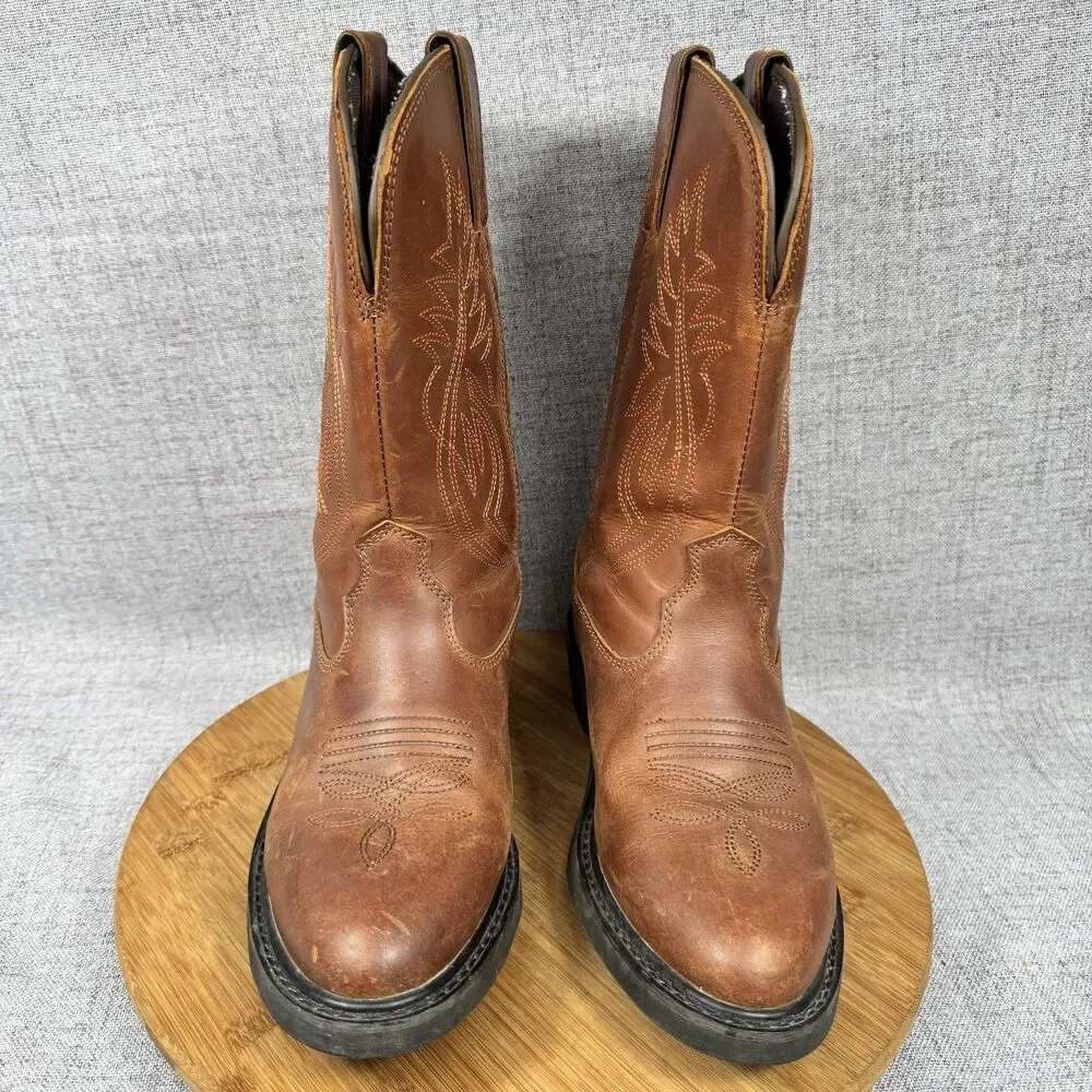 Herman Survivors Boots Men's Size 8 Fort Western Cowboy Leather